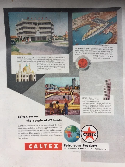 Caltex Advertisement VINTAGE 1950S CALTEX Print Advertisement Canadian Whisky Garagenalia ...