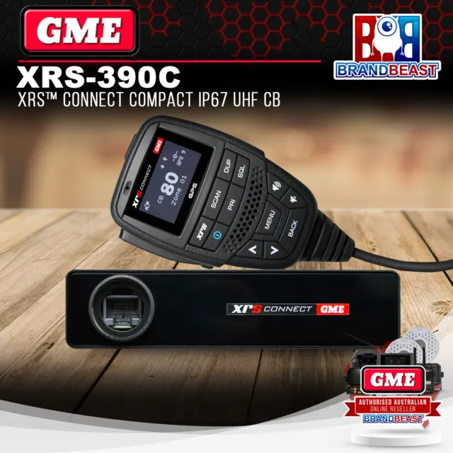 GME XRS-390C XRS Connect IP67 UHF CB Radio With Bluetooth & GPS