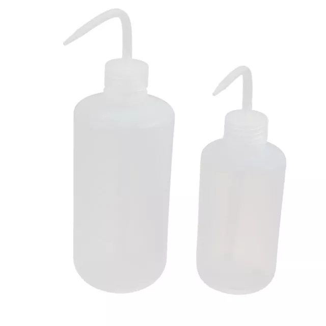 2pcs 250ml/LDPE 500ml Economía Lavado de botellas de compresión Botellas Label