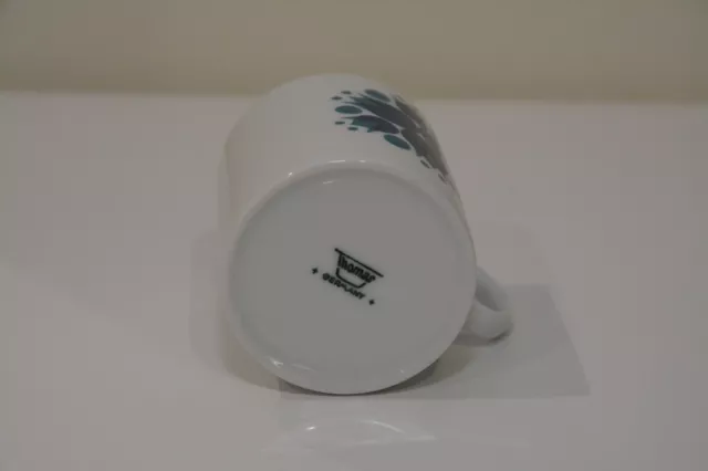 Thomas Germany Porcelain Coffee Cup And Saucer Pinwheel Blue x 6 3