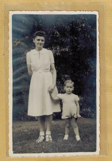 Carte Photo vintage card RPPC femme enfant mode fashion pz046