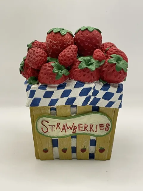 Strawberry Basket With Strawberry Cheese Butter Jam Spreaders