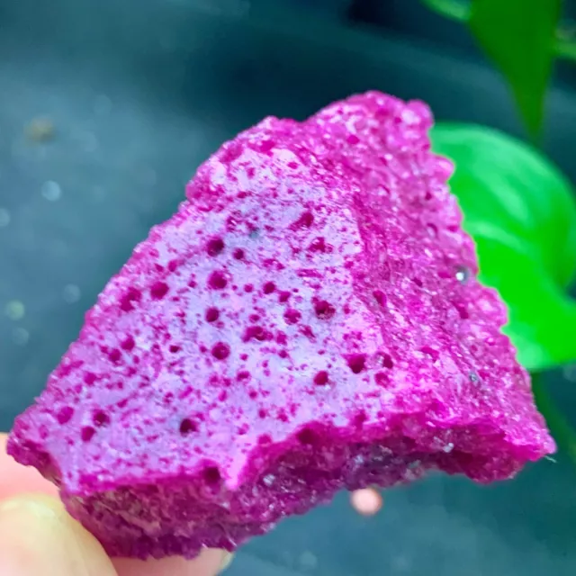 70G Natural Honeycomb ruby raw specimen crystal sample UV reaction