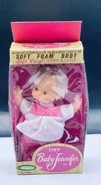 VINTAGE 1968 UNEEDA Tiny Baby Jennifer Doll New In Box 1960’s Toy $9.99 ...