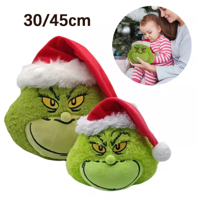 32CM Grinch Plush Toy Christmas Decoration Kids Gift 