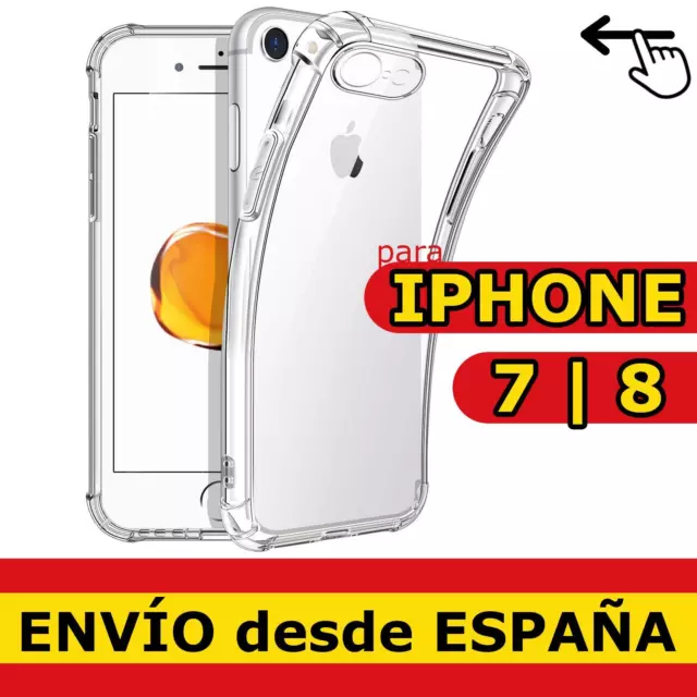 Funda Carcasa Transparente Gel TPU Para IPHONE 7 / 8 Antigolpes Reforzada