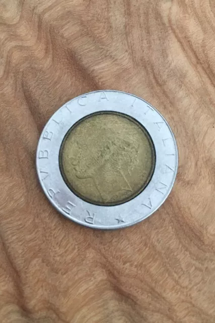500 LIRA coin 1989 REPVBBLICA ITALIANA - good condition