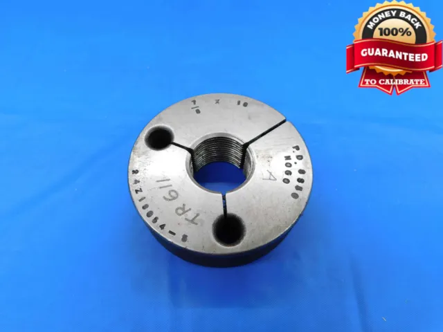7/8 18 Thread Ring Gage .875 .8750 No Go Only P.d. = .8350 Inspection Check