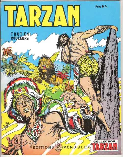 Rare TARZAN - Tout en couleurs - n°44 - Editions Mondiales 1970