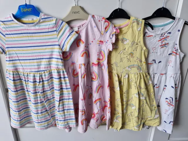 Girls Next M&S Unicorn Summer Dress Bundle Age 4-5 Years
