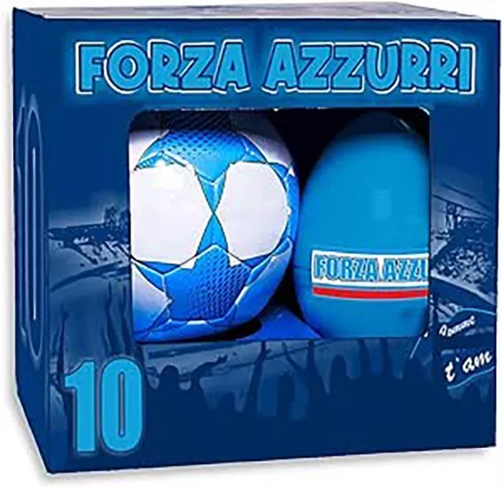 Uovo Di Pasqua In Plastica Con Sorpresa + Pallone Da Calcio - Forza Azzurri