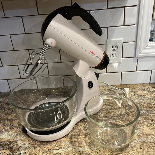 SUNBEAM MIXMASTER WITH Beaters and Two Bowls. Stand Mixer or Hand Mixer
