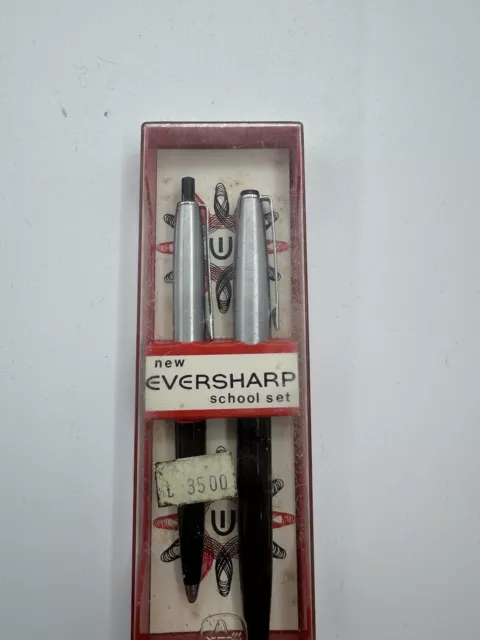 EVERSHARP KIT SCUOLA, Set Penna A Scatto E Pena stilografica Vintage