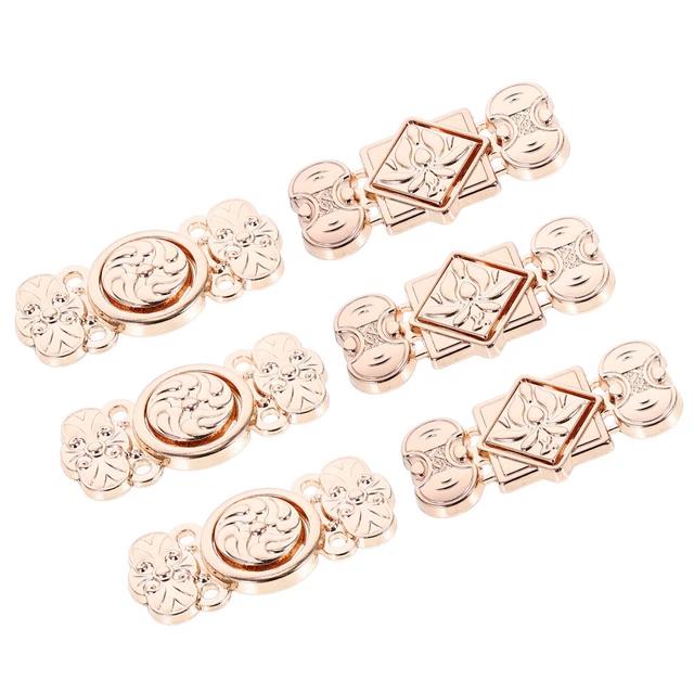 6Pcs Fermetures à bascule pour Manteaux Vintage Robe Clip Cardigan Clip Fermoir