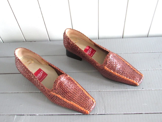 Mocassins Minelli En Cuir Marron Crème Taille 38 - Occasion Très Bon état - Classique Et Confortable