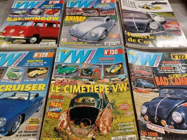 _Lot revues Super VW magazines-retroviseur-VW scene-Cox & co_