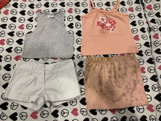 Two Girls Summer Sets Size 7/8 ( Target,Pumpkin Patch,Mango)