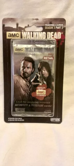 AMC The Walking Dead Trading Cards Season 3 Part  2 Blister Pack New