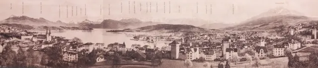 Cartolina - Drucksache - Panorama von Lusérn - Luserna - 1900 ca.