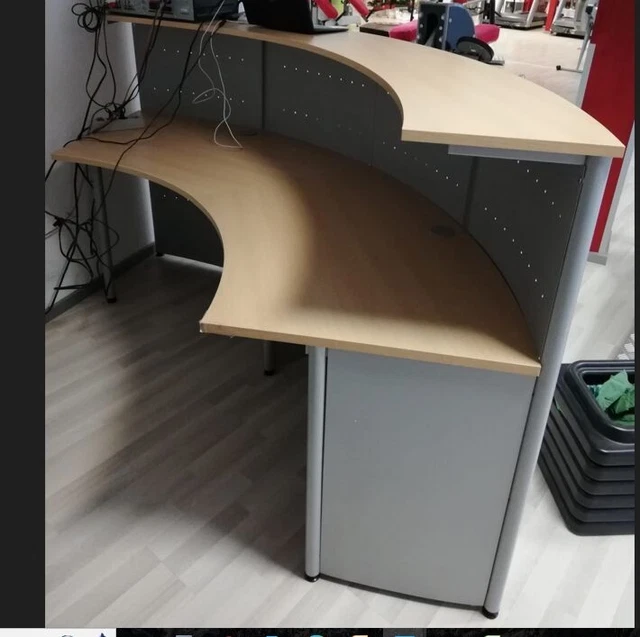 Empfangstheke mit Büroarbeitsplatz Typ Genua