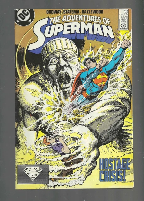 1988 DC=The Adventures of Superman #443-Prisoner of Conscience-Jerry Ordway -VF+