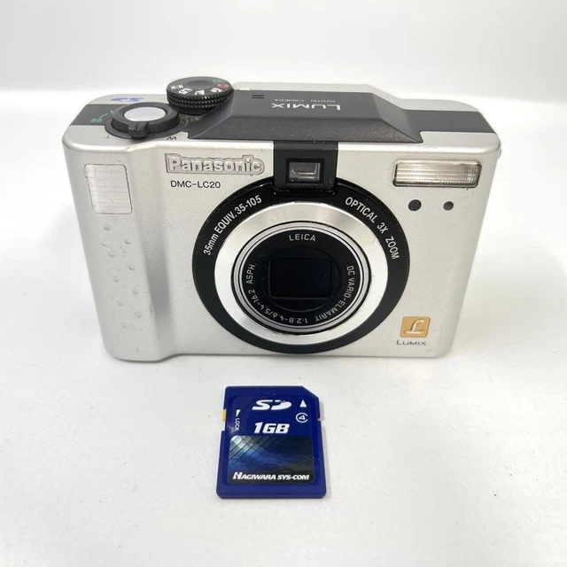 【美品】Panasonic LUMIX DMC-LC20 Panasonic Lumix DMC-LC20 2.0MP Compact Digital Camera Silver