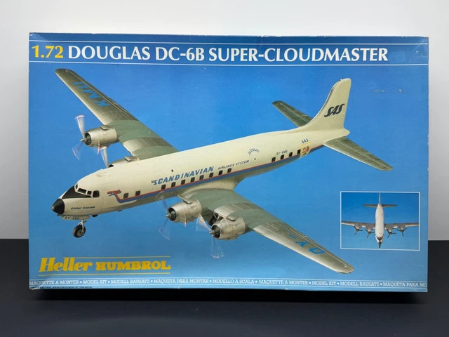 Heller Plastimodelismo, Douglas DC-6 Super Cloudmaster, SAS Scandinavian Airlines System, Kit de