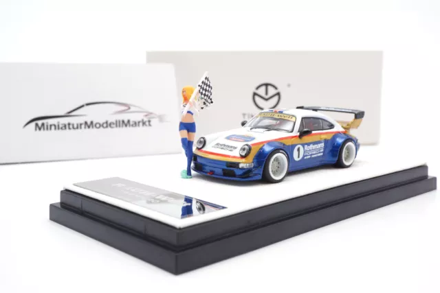 Porsche 911 (964) - RWB - Rothmans - mit Figur - 1:64 - Timemicro (840888)