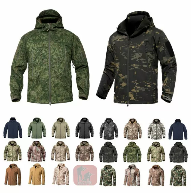 Pave Haw Army Tactical Soft Shell Jacke Außen Hoodie Wasserdicht Mäntel PLY-6 DE