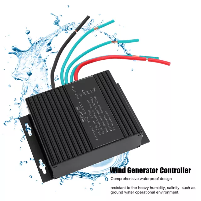 1000W Wind Generator Controller Aluminum Alloy Battery Charging Regulator IP67