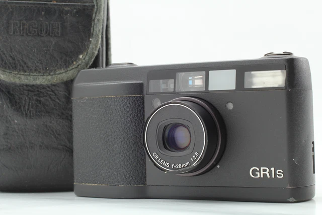 [Exc+5 w/Case] Ricoh GR1s Black Point & shoot 35mm Film Camera From JAPAN