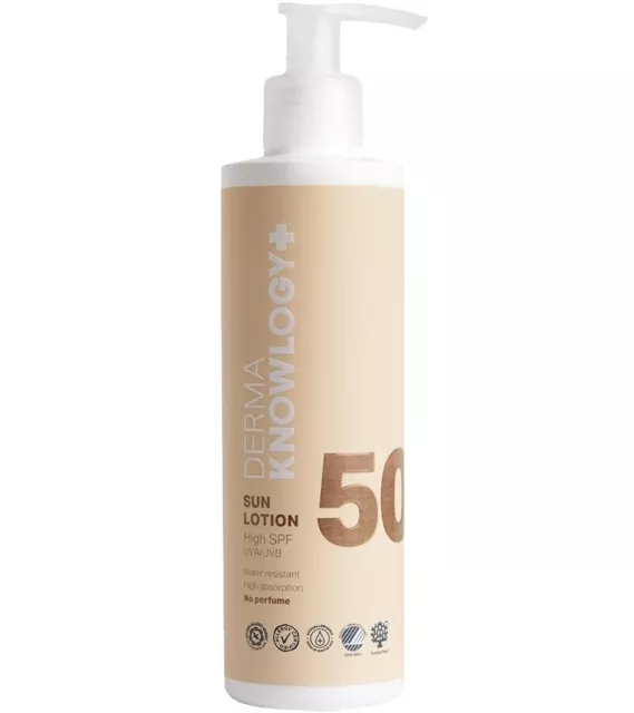 DermaKnowlogy Sonnencreme Lotion LSF50 | Allergiegeprüfter Sonnenschutz