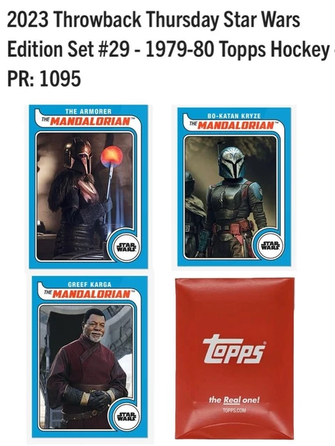 2023 Topps Star Wars Throwback Thursday Set 29 Bo Katan Greef  Armorer