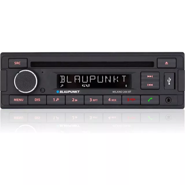 Blaupunkt Milano 200 BT Autoradio Stereo CD Player Bluetooth AUX iPhone Retro