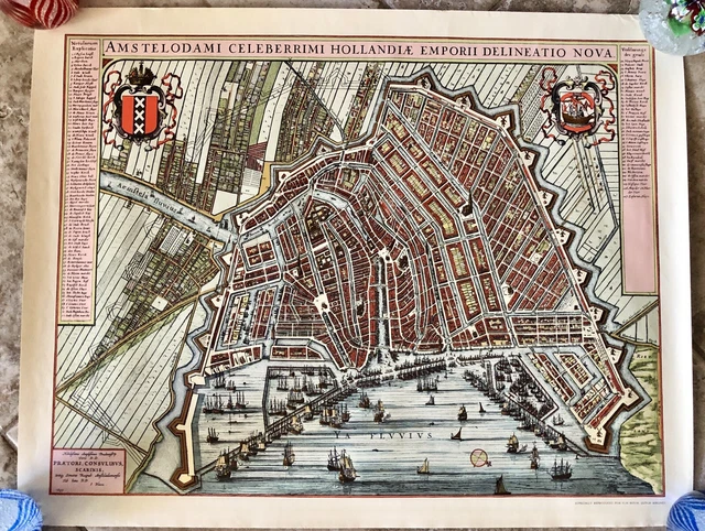 Amstelodami Celeberrimi Hollandiae Emporii Delineatio Nova Reproduction Map