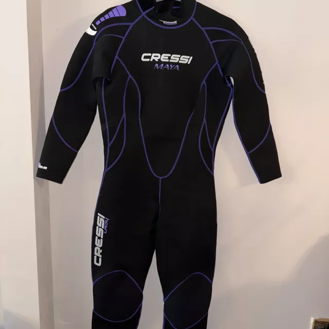 Cressi Maya Lady Monopiece Wetsuit Black/lilac 2.5mm Size Xxl/6