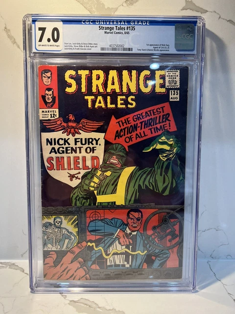 Strange Tales 135 - CGC 7.0 OW/W -  8/65 Marvel Comics - 1st Nick Fury