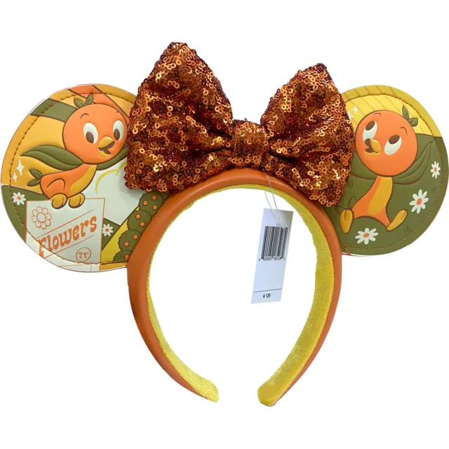 Disney~Parks Epcot Flower & Garden Festival Orange Bird Minnie Ear Headband