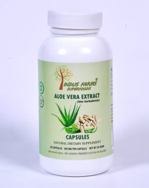 Aloe Vera Extract Capsules Digestive Support Anti-inflammatory Herbal Supplement