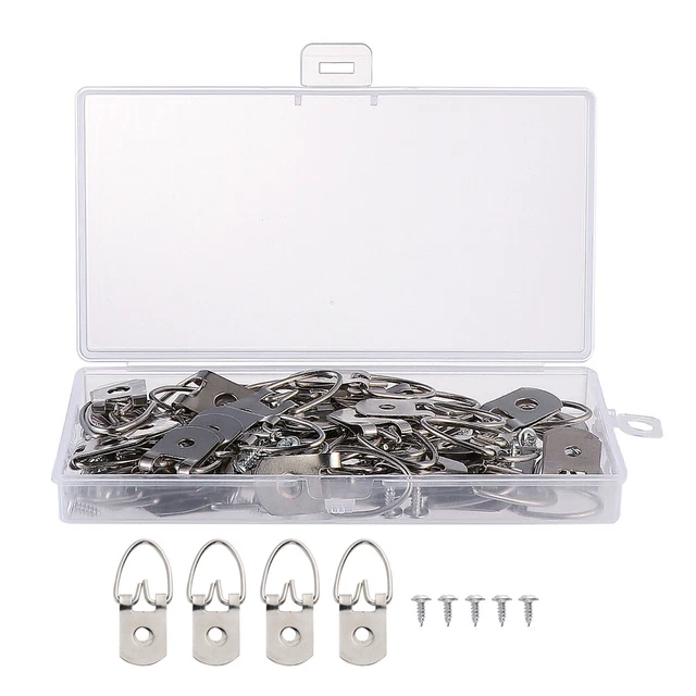 50 Pcs Picture Hanging Kit Picture Frame Ring Hook Canvas Sets Rings
