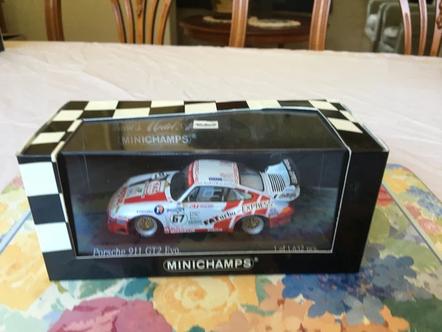 Miniature Porsche 911 GT2 Evo MINICHAMPS – Chereau – 24H Du Mans 1997 – échelle 1/43