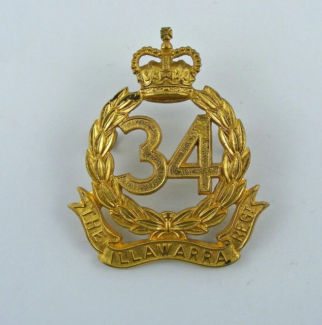 AUSTRALIA 1953 34TH Infantry Bn, The Illawarra Regiment, hat badge