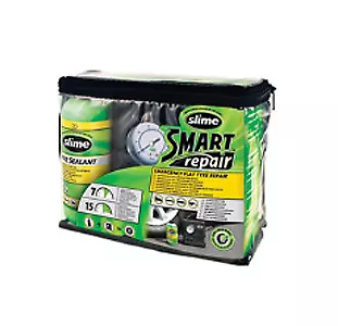 Kit Ripara Foratura Pneumatici Gomme Slime Con Compressore Repair