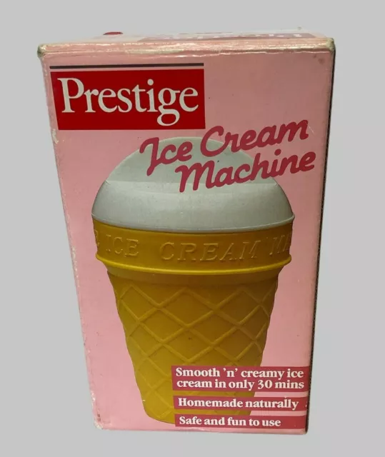 Prestige Ice Cream Machine Retro 1980's New And Boxed With Instructions