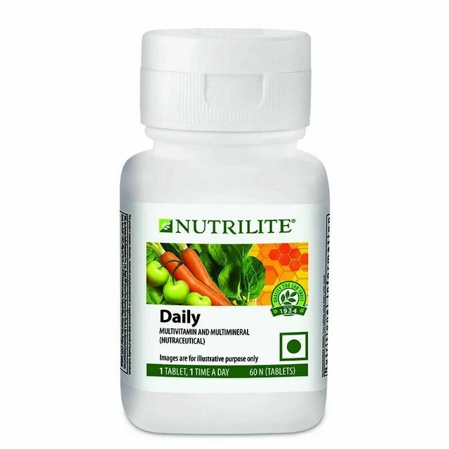 Multivitamines Nutrilite Daily - 60 Comprimés - Amway - Soutien Immunitaire & Bien-être Général - Livraison Gratuite