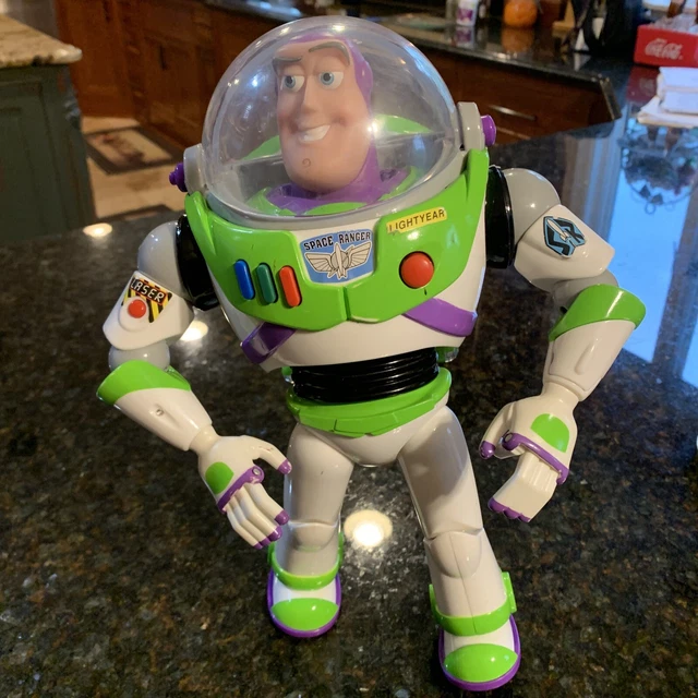 DISNEY PIXAR TOY Story 4 Buzz Lightyear Animated Action Figure Tested