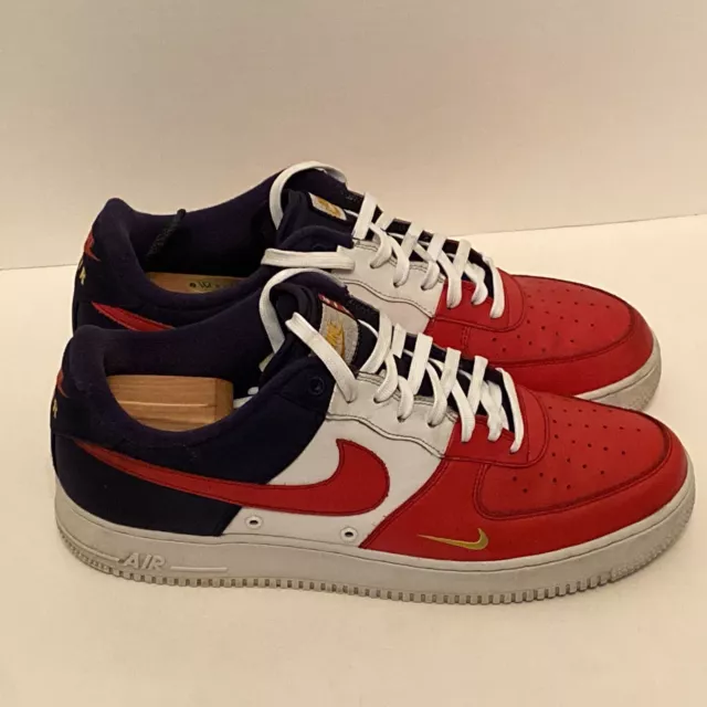 NIKE AIR FORCE 1 4th of July Size 7Y youth Red White Blue AF1 Low