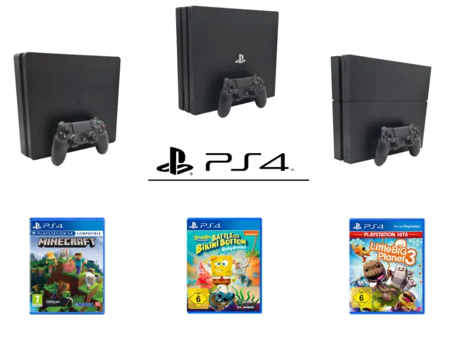 Sony Playstation 4 verschiedene Modelle, Original Controller inkl. Kinderspiel