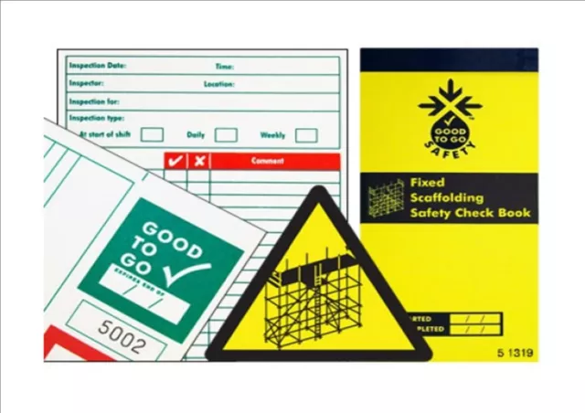 Good 2 Go Inspection Record Check Books Tags Kits Weekly Daily all activities
