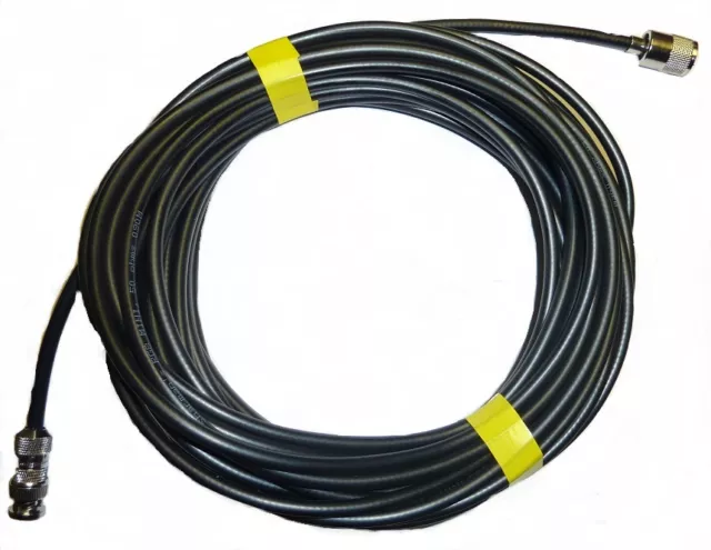 mini 8 UBC125XLT UBC75XLT Aerial Cable Low Loss 5 Meter Fitted PL259 BNC rg8x